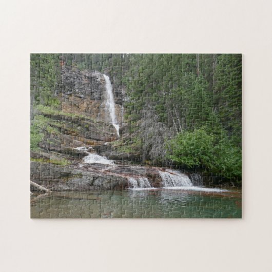 Virginia Falls II at Glacier National Park Legpuzzel (Horizontaal)