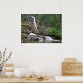 Virginia Falls II at Glacier National Park Poster (Keuken)