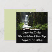 Virginia Falls in Glacier National Park (Voorkant / Achterkant)