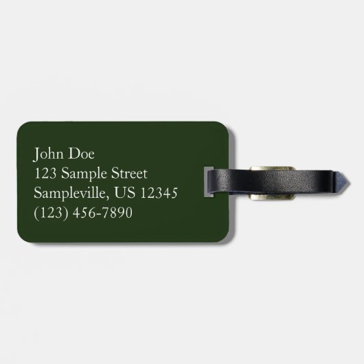 Virginia Falls in Glacier National Park Bagagelabel (Achterkant horizontaal)