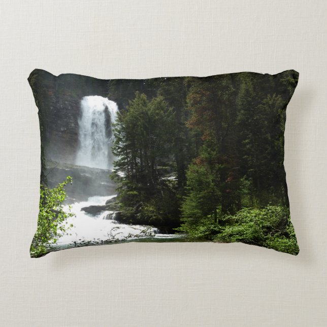 Virginia Falls in Glacier National Park Decoratief Kussen (Voorkant)