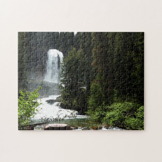 Virginia Falls in Glacier National Park Legpuzzel (Horizontaal)