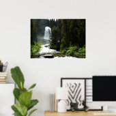 Virginia Falls in Glacier National Park Poster (Thuiskantoor)