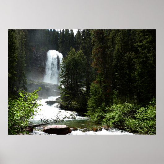 Virginia Falls in Glacier National Park Poster (Voorkant)