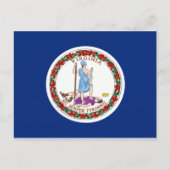 Virginia Flag Briefkaart (Voorkant)