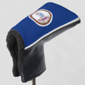 Virginia Flag Golfheadcover (3/4 voorkant)