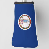 Virginia Flag Golfheadcover (Draai 90)