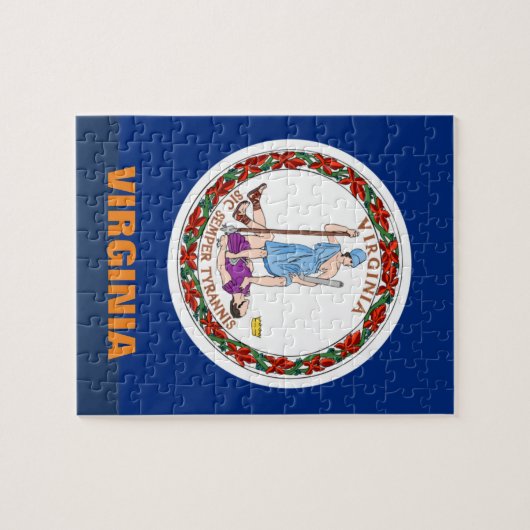 VIRGINIA FLAG LEGPUZZEL (Horizontaal)