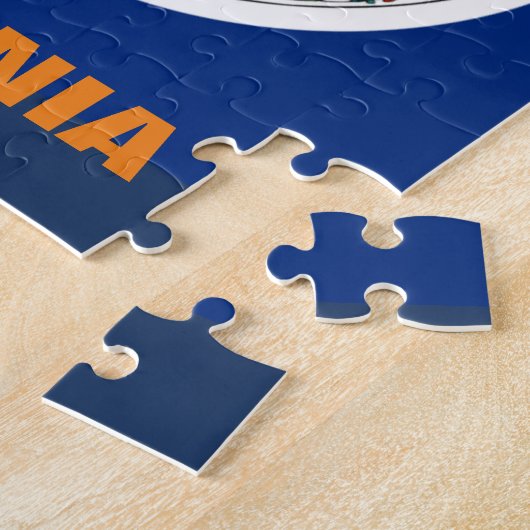 VIRGINIA FLAG LEGPUZZEL (Zijkant)