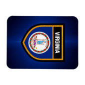 Virginia Flag Magneet (Horizontaal)