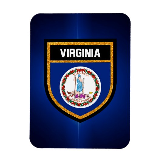 Virginia Flag Magneet (Verticaal)