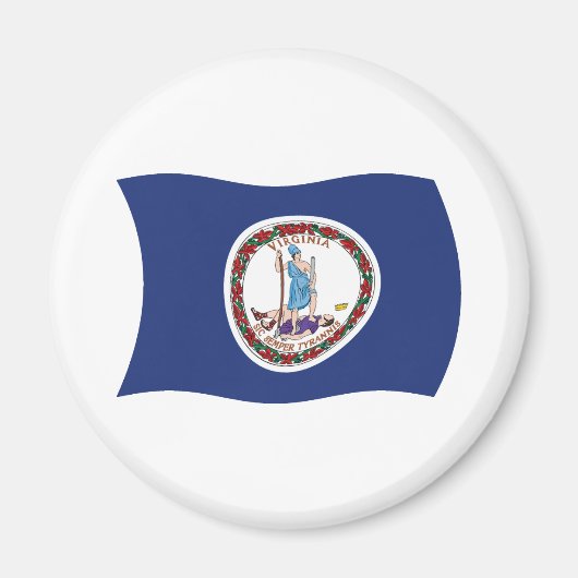 Virginia Flag Magnet (Voorkant)