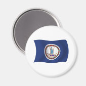 Virginia Flag Magnet (Voorkant / Achterkant)