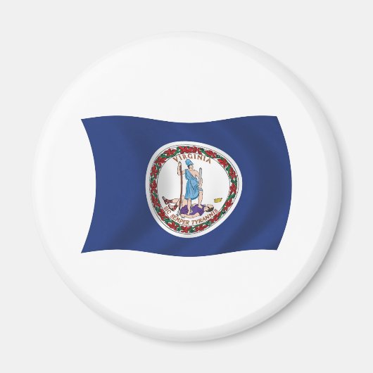 Virginia Flag Magnet (Voorkant)