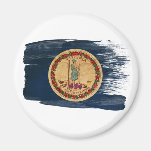 Virginia Flag Magnets Magneet