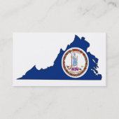 Virginia Flag Map Visitekaartje (Achterkant)
