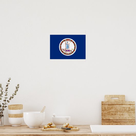 Virginia Flag Poster (Keuken)