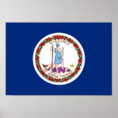 Virginia Flag Poster (Voorkant)