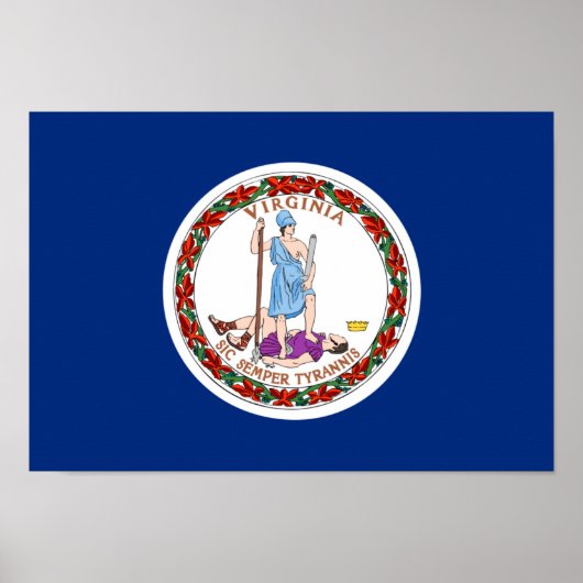 Virginia Flag Poster (Voorkant)