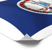Virginia Flag Poster Print (Hoek)