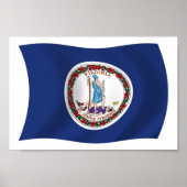 Virginia Flag Poster Print (Voorkant)