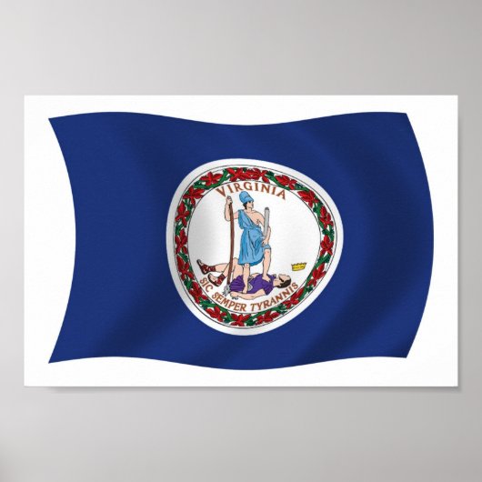Virginia Flag Poster Print (Voorkant)
