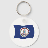 Virginia Flag Sleutelhanger (Voorkant)