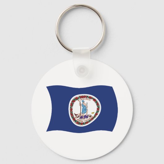 Virginia Flag Sleutelhanger (Voorkant)