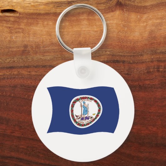 Virginia Flag Sleutelhanger (Voorkant)