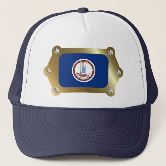 Virginia Framed Flag Pet (Voorkant)