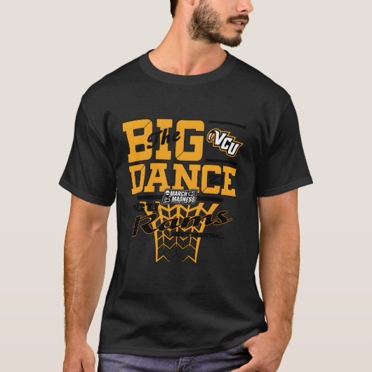 Virginia Gemenebest Rams March Madness 2023 Danc T-shirt (Voorkant)