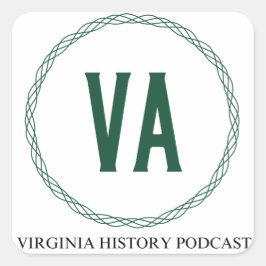 Virginia Geschiedenis Podcast Logo Sticker