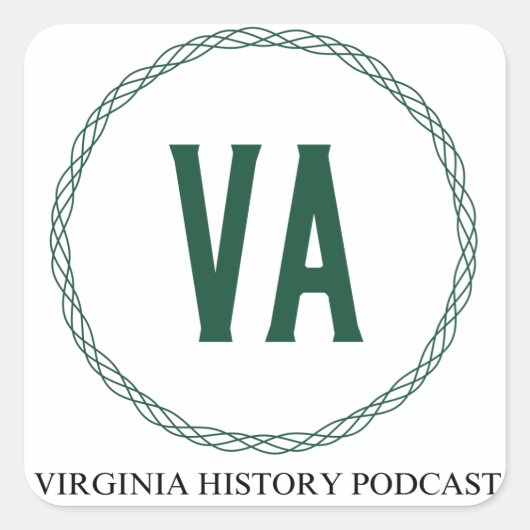 Virginia Geschiedenis Podcast Logo Sticker (Voorkant)