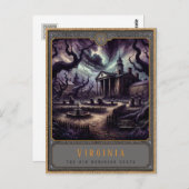 Virginia | Gotische kunst Briefkaart (Voorkant / Achterkant)