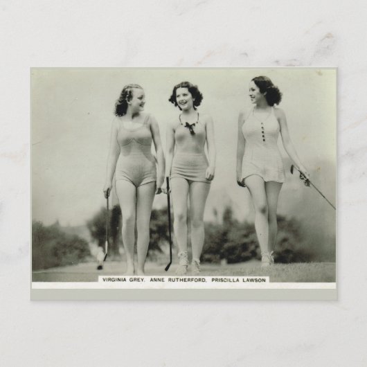 Virginia Gray, Anne Rutherford, Priscilla Lawson Briefkaart (Voorkant)