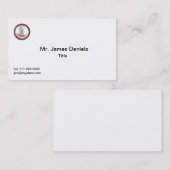 Virginia Great Seal Business Card-sjabloon Visitekaartje (Voorkant / Achterkant)