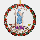 Virginia Great Seal Keramisch Ornament (Voorkant)