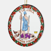 Virginia Great Seal Keramisch Ornament (Links)