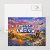 Virginia Greetings Ansichtkaart  Briefkaart (Voorkant / Achterkant)