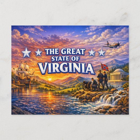 Virginia Greetings Ansichtkaart  Briefkaart (Voorkant)