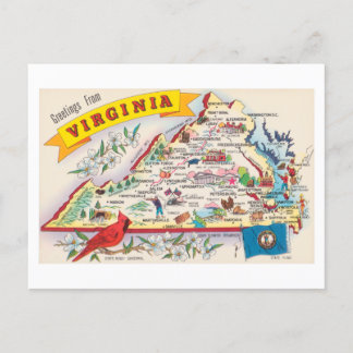 Virginia Greetings uit de VS Briefkaart