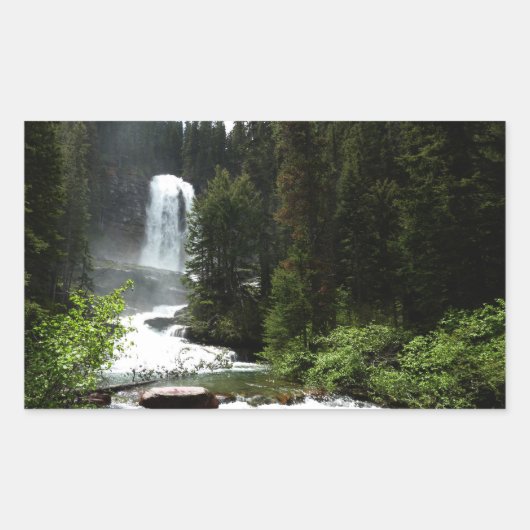 Virginia Herfsten in het Glacier National Park Rechthoekige Sticker (Voorkant)