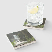 Virginia Herfsten in het Glacier National Park Stenen Onderzetter (Zijkant)