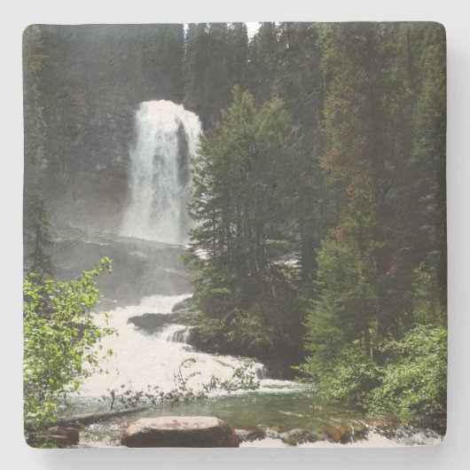 Virginia Herfsten in het Glacier National Park Stenen Onderzetter (Voorkant)