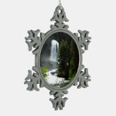 Virginia Herfsten in het Glacier National Park Tin Sneeuwvlok Ornament (Links)