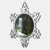 Virginia Herfsten in het Glacier National Park Tin Sneeuwvlok Ornament (Rechts)