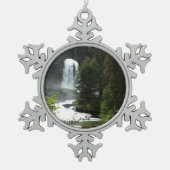 Virginia Herfsten in het Glacier National Park Tin Sneeuwvlok Ornament (Voorkant)