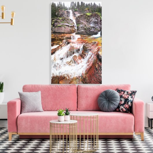 Virginia Herfsten - Nationaal Park Glacier Canvas Afdruk (Insitu (Woonkamer))