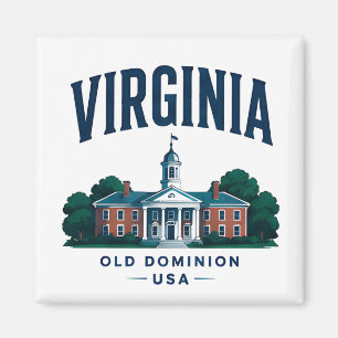 Virginia Historische Schitterende Reis Magneet