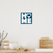 Virginia Home Heart State Poster Sign (Keuken)